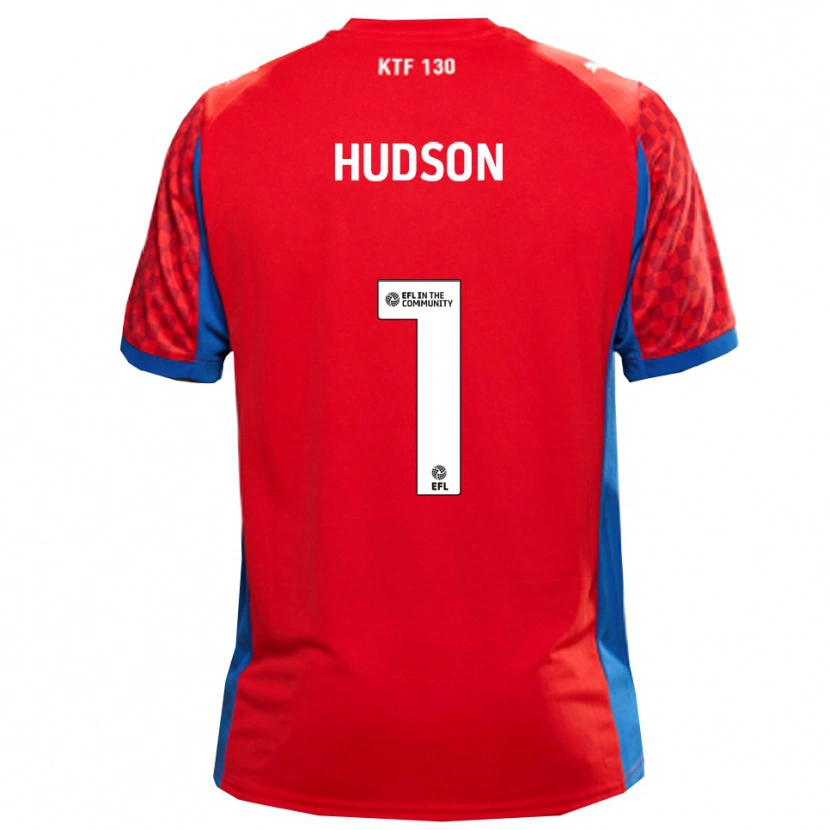 Danxen Herren Mathew Hudson #1 Rot Blau Auswärtstrikot Trikot 2025/26 T-Shirt Österreich