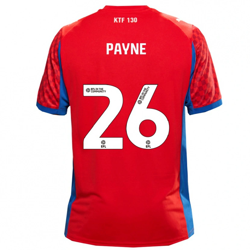 Danxen Herren Kai Payne #26 Rot Blau Auswärtstrikot Trikot 2025/26 T-Shirt Österreich