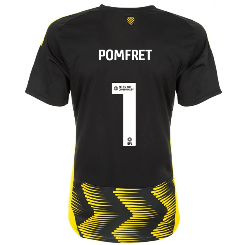 Danxen Herren Grace Pomfret #1 Schwarz Gelb Auswärtstrikot Trikot 2025/26 T-Shirt Österreich