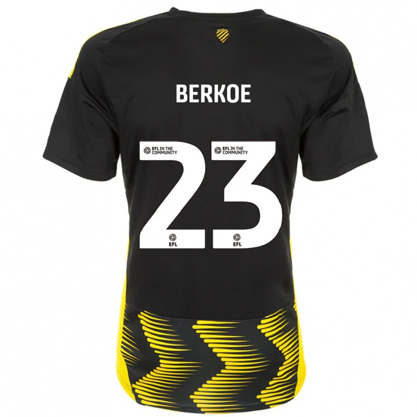 Danxen Herren Kevin Berkoe #23 Schwarz Gelb Auswärtstrikot Trikot 2025/26 T-Shirt Österreich