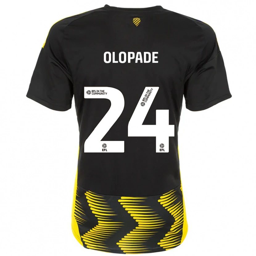 Danxen Herren Tosin Olopade #24 Schwarz Gelb Auswärtstrikot Trikot 2025/26 T-Shirt Österreich
