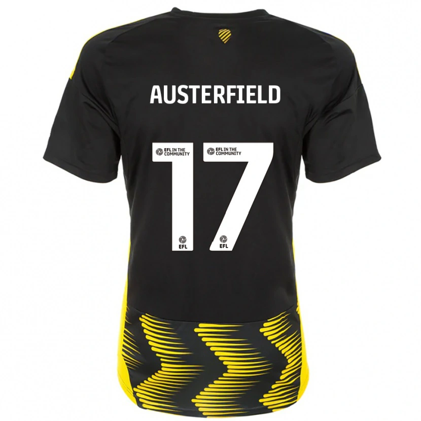 Danxen Herren Josh Austerfield #17 Schwarz Gelb Auswärtstrikot Trikot 2025/26 T-Shirt Österreich