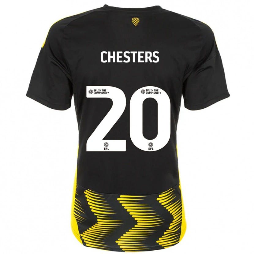 Danxen Herren Dan Chesters #20 Schwarz Gelb Auswärtstrikot Trikot 2025/26 T-Shirt Österreich
