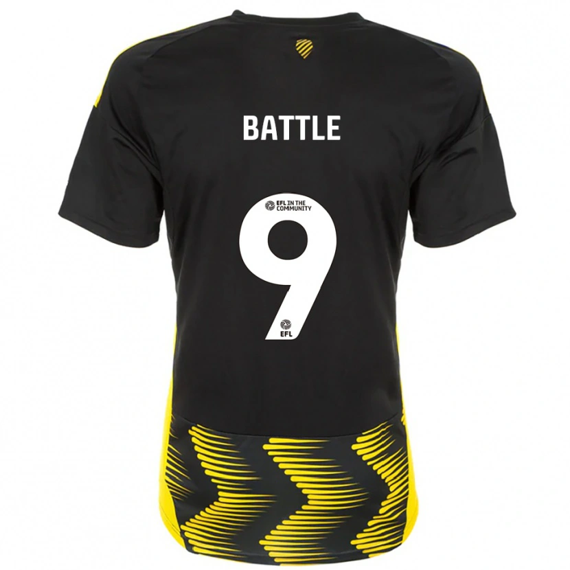 Danxen Herren Jess Battle #9 Schwarz Gelb Auswärtstrikot Trikot 2025/26 T-Shirt Österreich