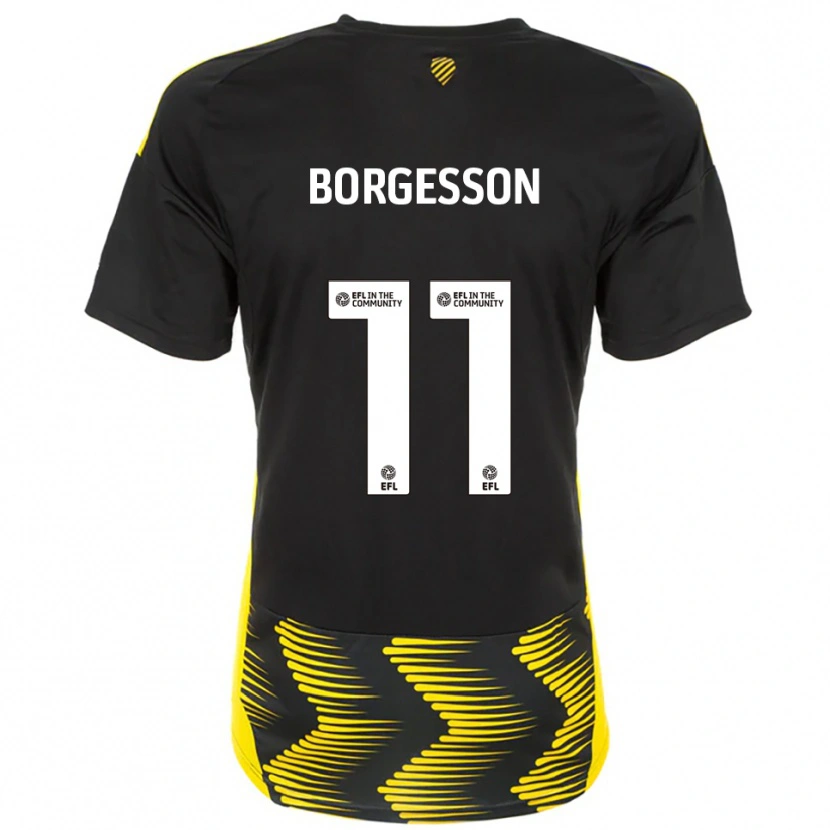 Danxen Herren Blayz Borgesson #11 Schwarz Gelb Auswärtstrikot Trikot 2025/26 T-Shirt Österreich
