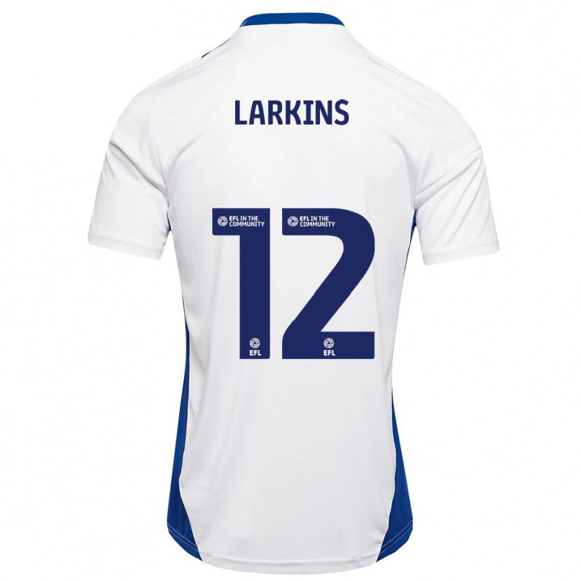 Danxen Herren Kian Larkins #12 Weiß Blau Auswärtstrikot Trikot 2025/26 T-Shirt Österreich