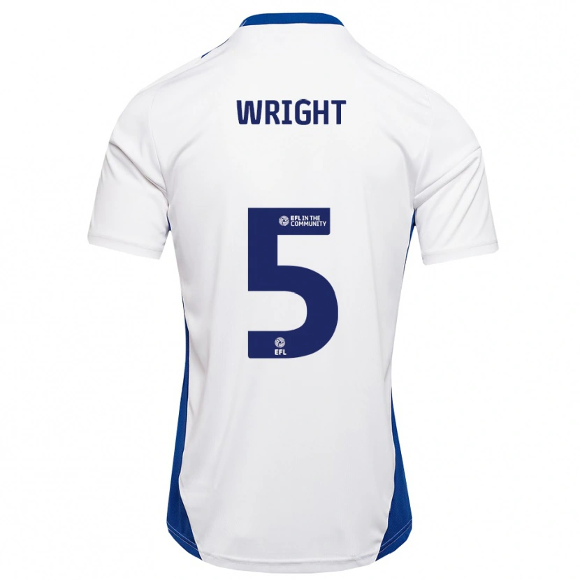 Danxen Herren Will Wright #5 Weiß Blau Auswärtstrikot Trikot 2025/26 T-Shirt Österreich