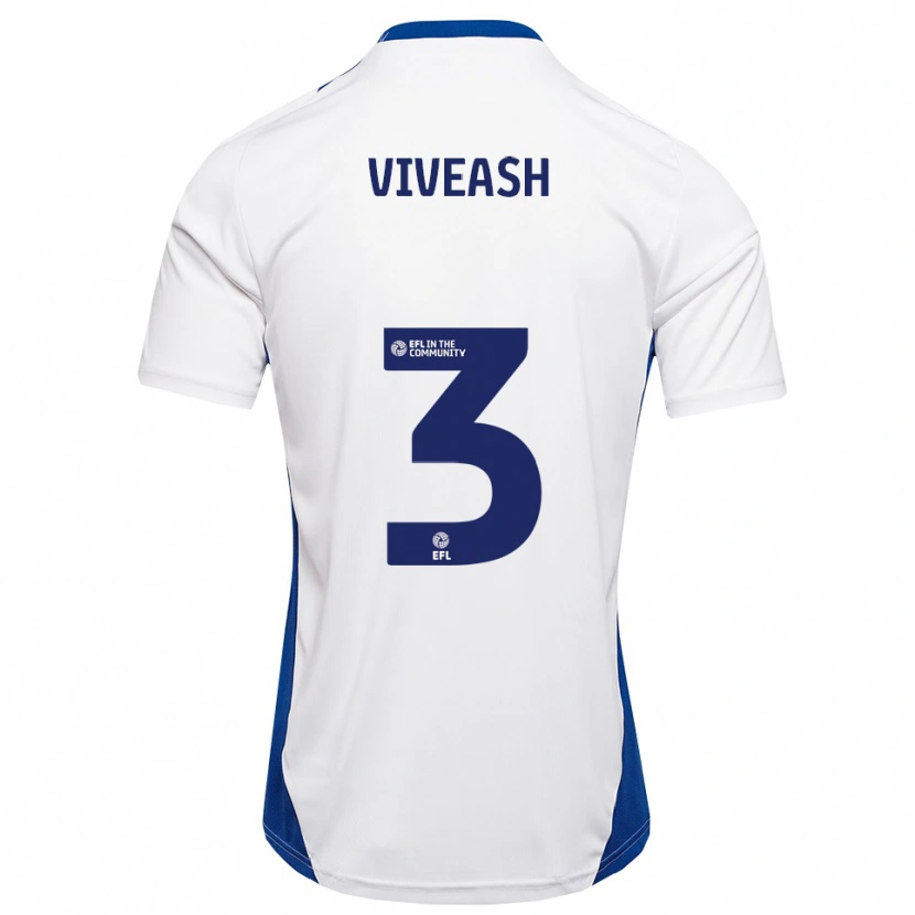 Danxen Herren Gipsy Viveash #3 Weiß Blau Auswärtstrikot Trikot 2025/26 T-Shirt Österreich