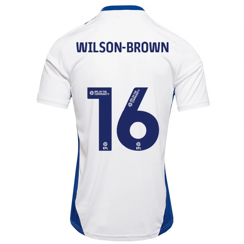 Danxen Herren Tom Wilson-Brown #16 Weiß Blau Auswärtstrikot Trikot 2025/26 T-Shirt Österreich