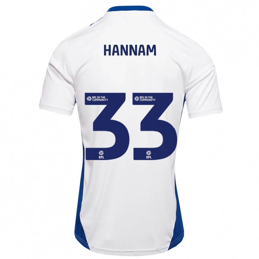 Danxen Herren Shawna Hannam #33 Weiß Blau Auswärtstrikot Trikot 2025/26 T-Shirt Österreich