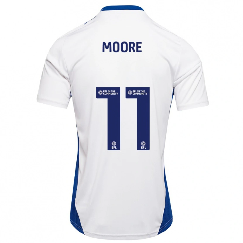 Danxen Herren Thomas Moore #11 Weiß Blau Auswärtstrikot Trikot 2025/26 T-Shirt Österreich