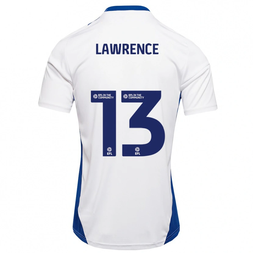 Danxen Herren Charlie Lawrence #13 Weiß Blau Auswärtstrikot Trikot 2025/26 T-Shirt Österreich