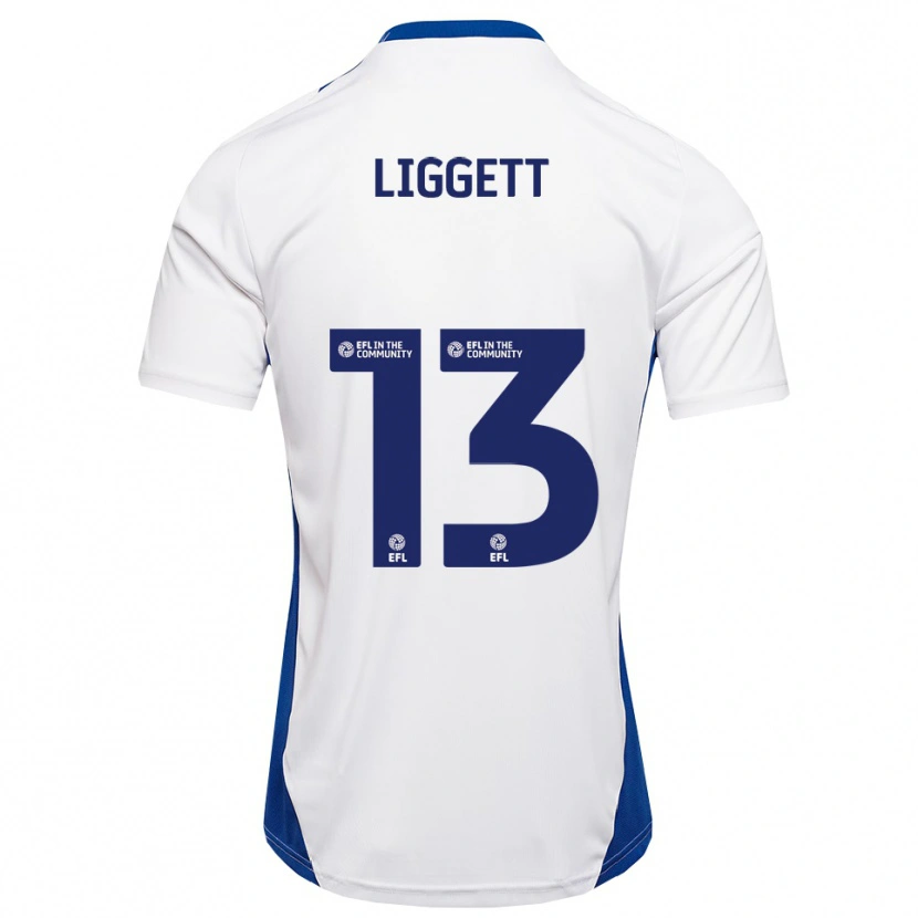 Danxen Herren Lacy Liggett #13 Weiß Blau Auswärtstrikot Trikot 2025/26 T-Shirt Österreich