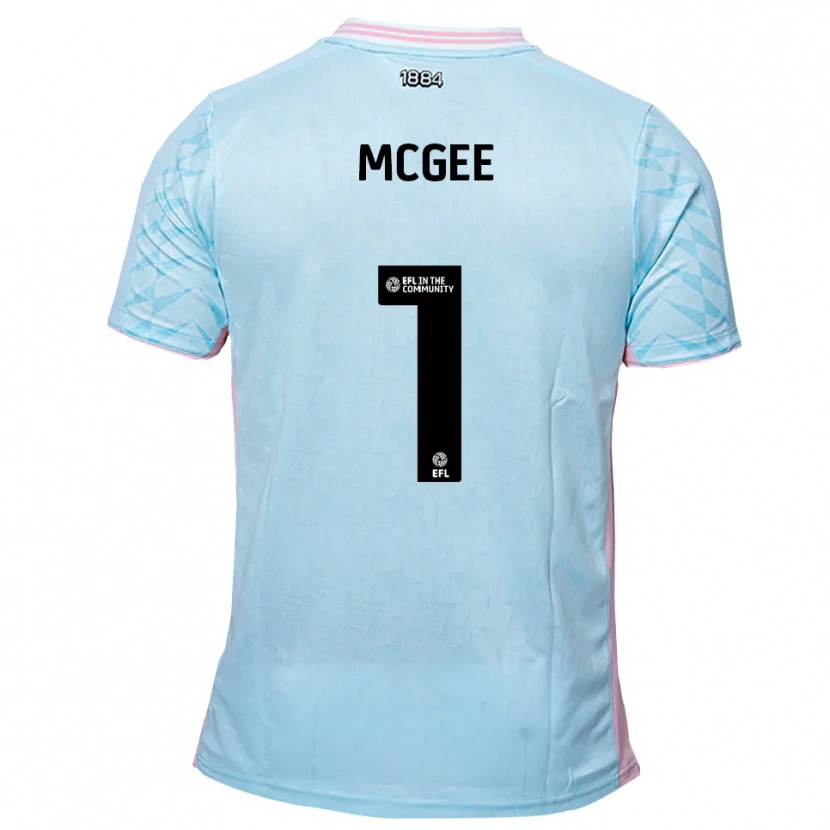 Danxen Herren Luke Mcgee #1 Himmelblau Pink Auswärtstrikot Trikot 2025/26 T-Shirt Österreich