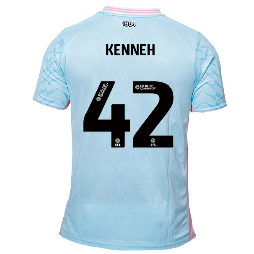 Danxen Herren Nohan Kenneh #42 Himmelblau Pink Auswärtstrikot Trikot 2025/26 T-Shirt Österreich