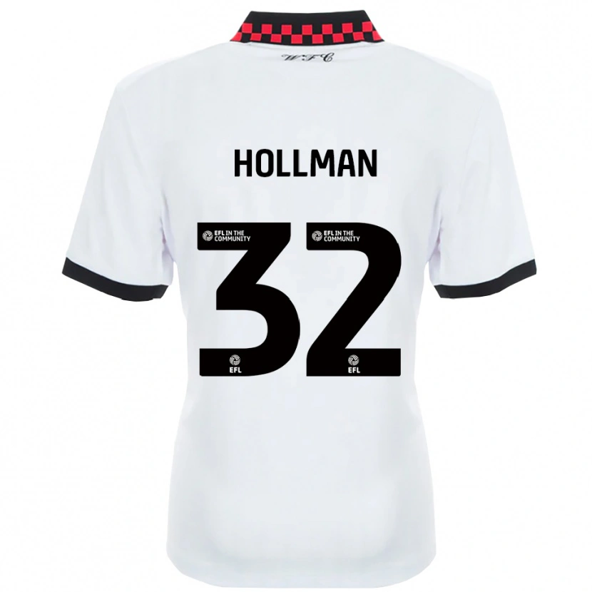 Danxen Herren Jake Hollman #32 Weiß Schwarz Auswärtstrikot Trikot 2025/26 T-Shirt Österreich
