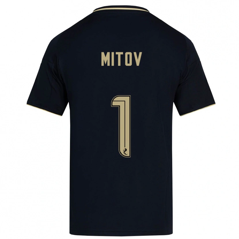 Danxen Herren Dimitar Mitov #1 Marine Gold Auswärtstrikot Trikot 2025/26 T-Shirt Österreich