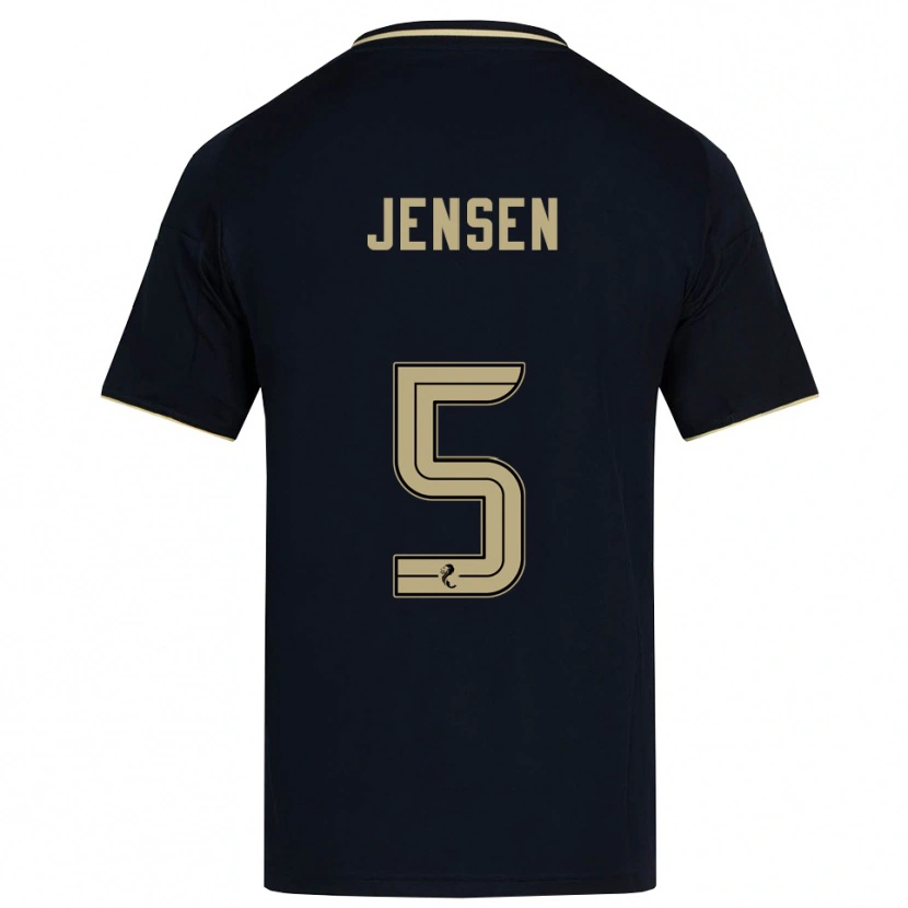 Danxen Herren Richard Jensen #5 Marine Gold Auswärtstrikot Trikot 2025/26 T-Shirt Österreich