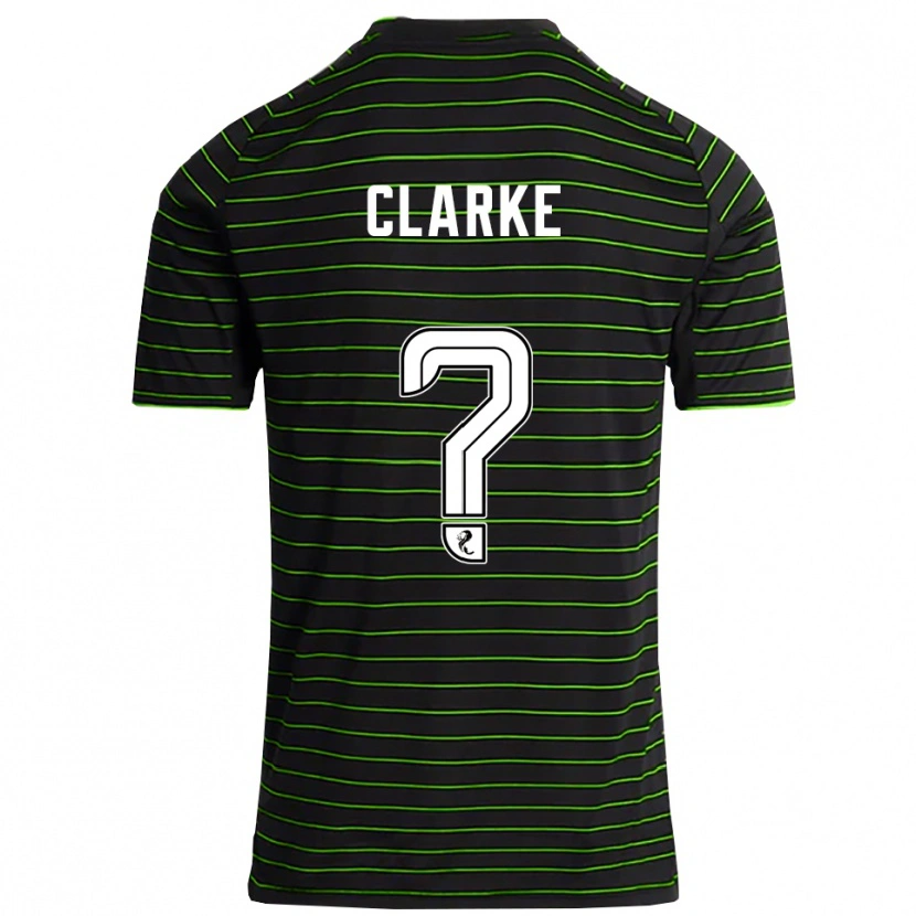 Danxen Herren Josh Clarke #0 Schwarz Grün Auswärtstrikot Trikot 2025/26 T-Shirt Österreich