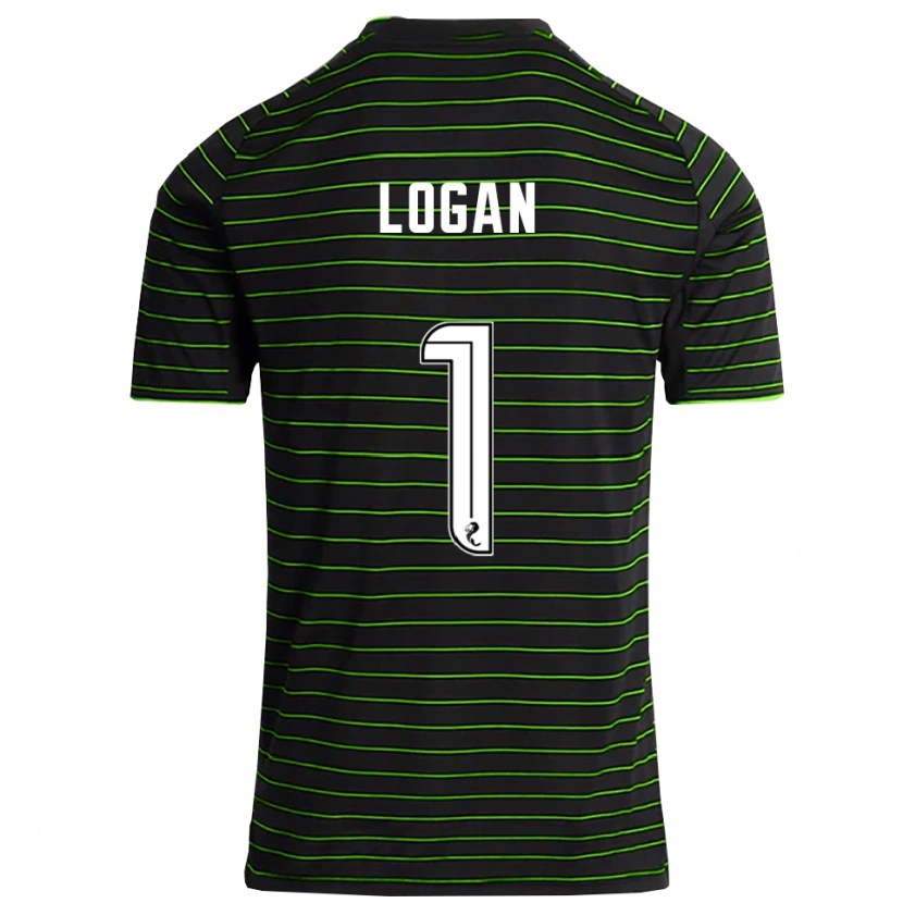 Danxen Herren Chloe Logan #1 Schwarz Grün Auswärtstrikot Trikot 2025/26 T-Shirt Österreich