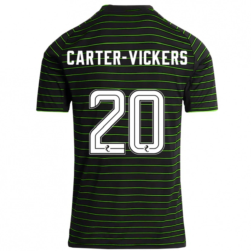 Danxen Herren Cameron Carter-Vickers #20 Schwarz Grün Auswärtstrikot Trikot 2025/26 T-Shirt Österreich