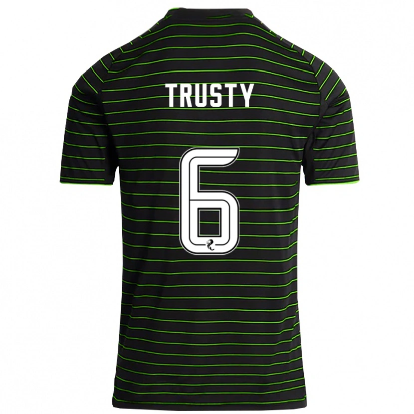 Danxen Herren Auston Trusty #6 Schwarz Grün Auswärtstrikot Trikot 2025/26 T-Shirt Österreich