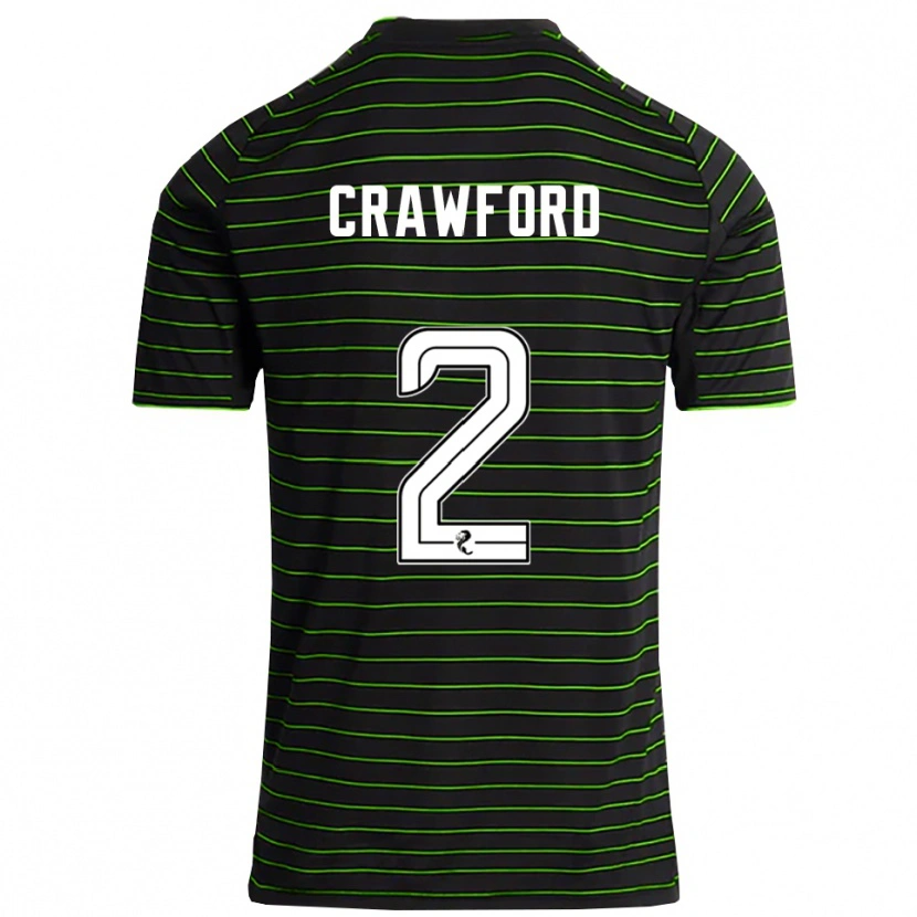 Danxen Herren Cole Crawford #2 Schwarz Grün Auswärtstrikot Trikot 2025/26 T-Shirt Österreich