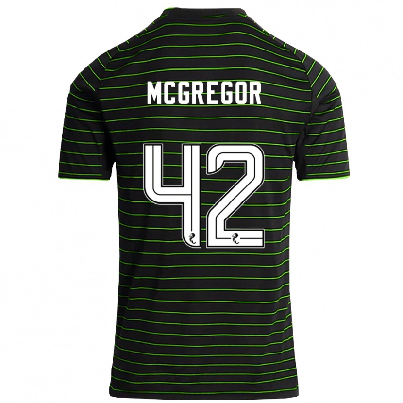 Danxen Herren Callum Mcgregor #42 Schwarz Grün Auswärtstrikot Trikot 2025/26 T-Shirt Österreich