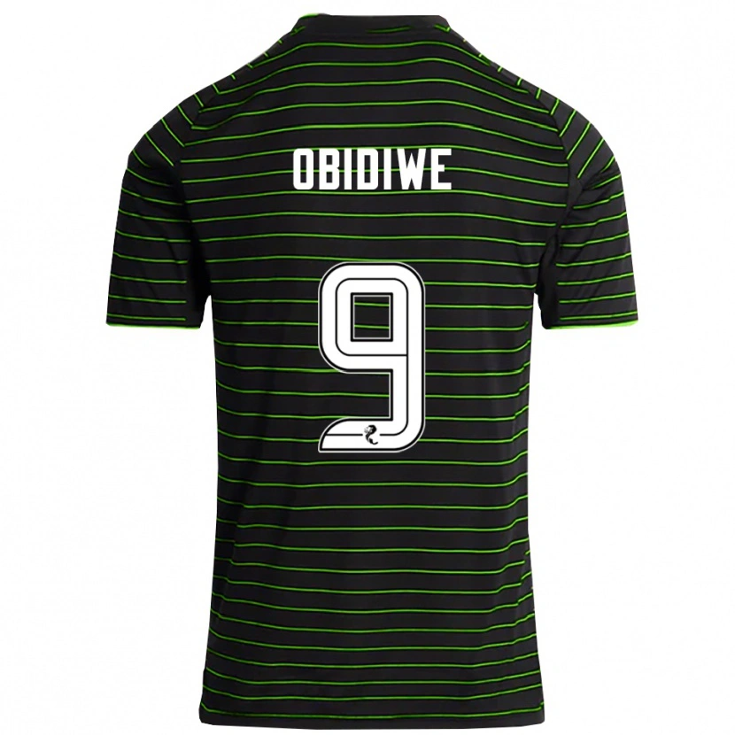 Danxen Herren Emmanuel Obidiwe #9 Schwarz Grün Auswärtstrikot Trikot 2025/26 T-Shirt Österreich