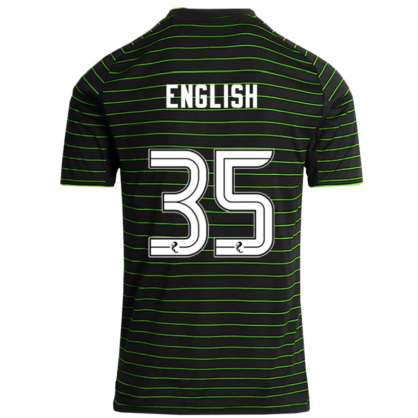 Danxen Herren Isaac English #35 Schwarz Grün Auswärtstrikot Trikot 2025/26 T-Shirt Österreich