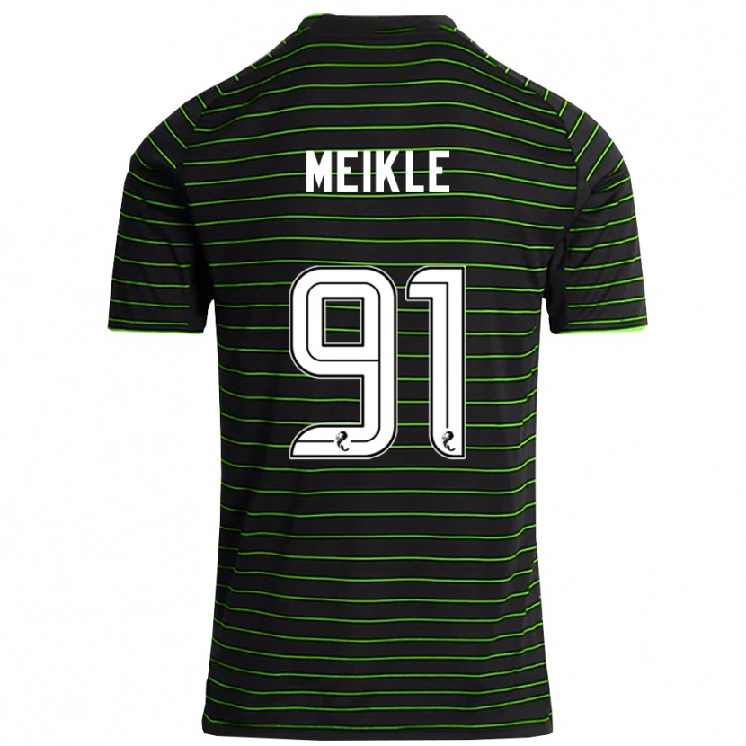 Danxen Herren Jamie Meikle #91 Schwarz Grün Auswärtstrikot Trikot 2025/26 T-Shirt Österreich