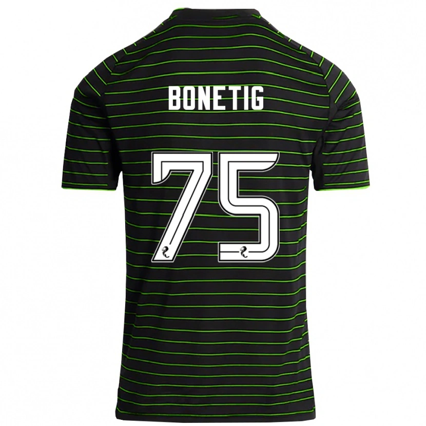 Danxen Herren Liam Bonetig #75 Schwarz Grün Auswärtstrikot Trikot 2025/26 T-Shirt Österreich