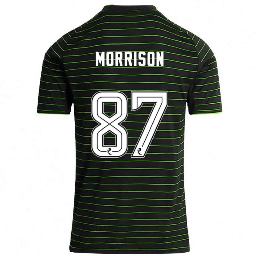 Danxen Herren Joe Morrison #87 Schwarz Grün Auswärtstrikot Trikot 2025/26 T-Shirt Österreich