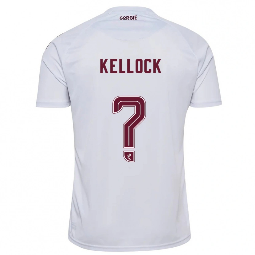 Danxen Herren Peter Kellock #0 Weiß Burgunderrot Auswärtstrikot Trikot 2025/26 T-Shirt Österreich