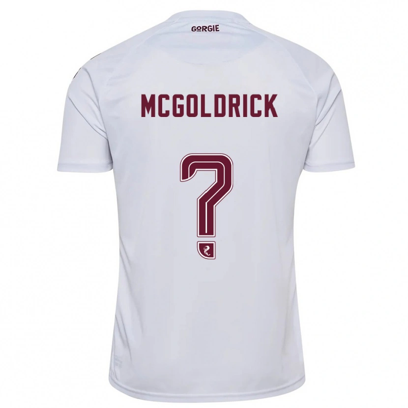 Danxen Herren Zac Mcgoldrick #0 Weiß Burgunderrot Auswärtstrikot Trikot 2025/26 T-Shirt Österreich