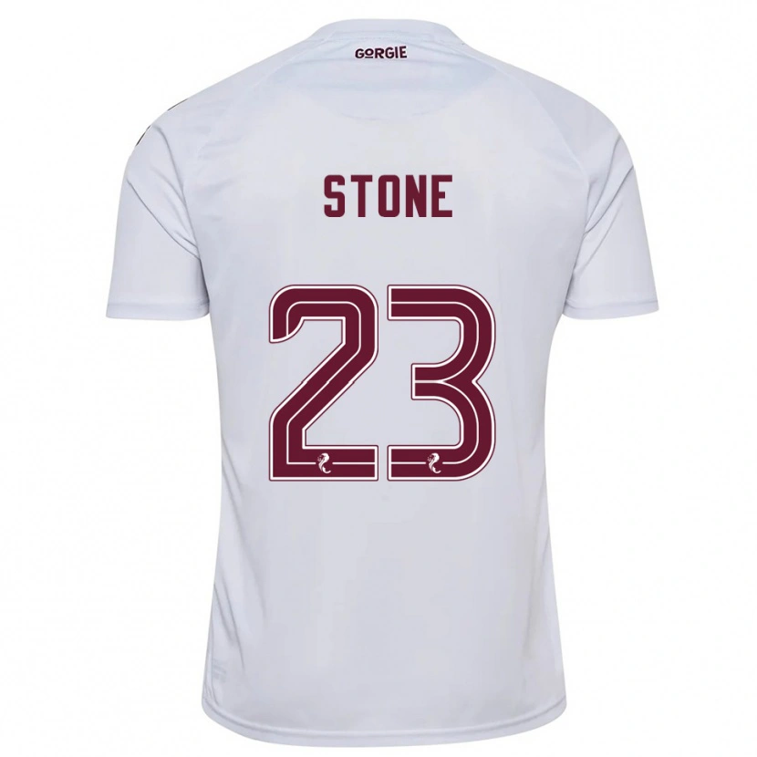 Danxen Herren Harry Stone #23 Weiß Burgunderrot Auswärtstrikot Trikot 2025/26 T-Shirt Österreich