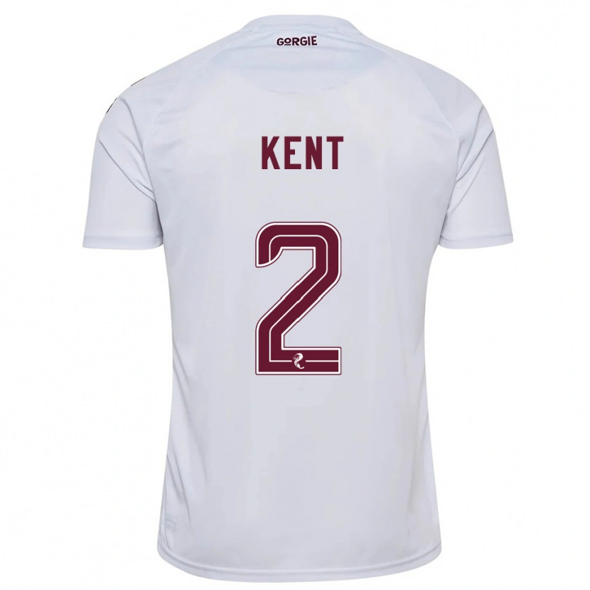 Danxen Herren Frankie Kent #2 Weiß Burgunderrot Auswärtstrikot Trikot 2025/26 T-Shirt Österreich
