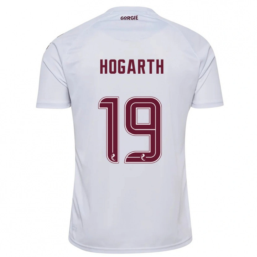 Danxen Herren Taylor Hogarth #19 Weiß Burgunderrot Auswärtstrikot Trikot 2025/26 T-Shirt Österreich