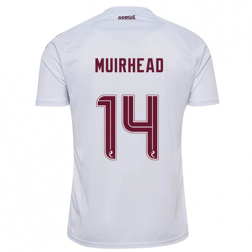 Danxen Herren Owen Muirhead #14 Weiß Burgunderrot Auswärtstrikot Trikot 2025/26 T-Shirt Österreich