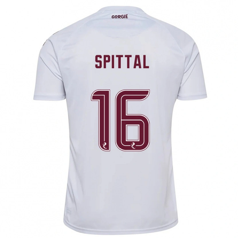 Danxen Herren Blair Spittal #16 Weiß Burgunderrot Auswärtstrikot Trikot 2025/26 T-Shirt Österreich
