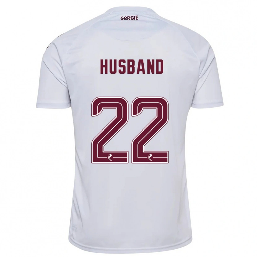 Danxen Herren Jessica Husband #22 Weiß Burgunderrot Auswärtstrikot Trikot 2025/26 T-Shirt Österreich