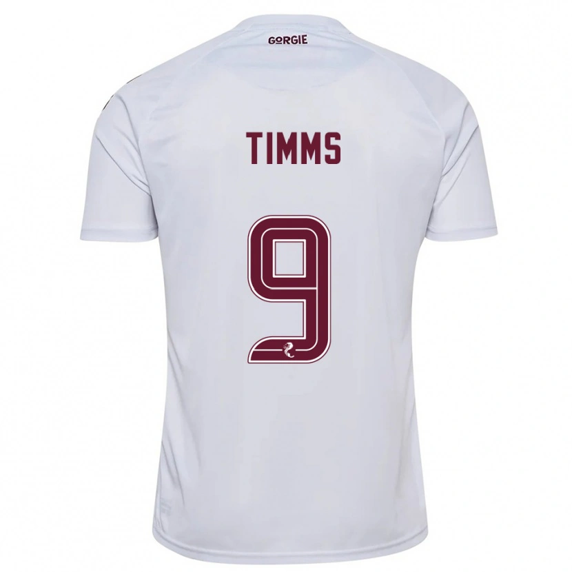 Danxen Herren Georgia Timms #9 Weiß Burgunderrot Auswärtstrikot Trikot 2025/26 T-Shirt Österreich