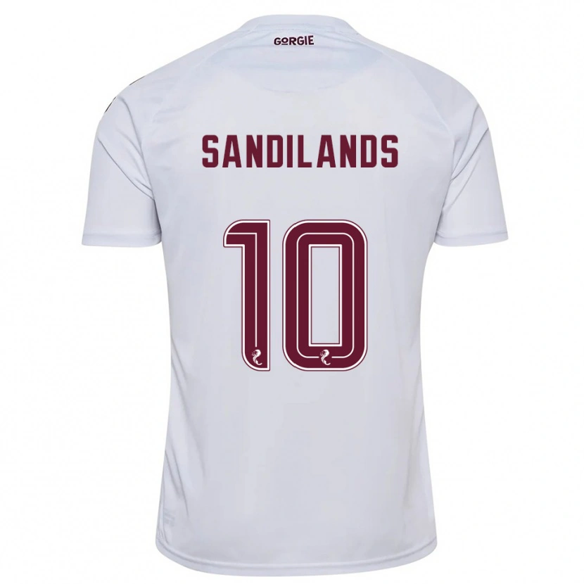 Danxen Herren Callum Sandilands #10 Weiß Burgunderrot Auswärtstrikot Trikot 2025/26 T-Shirt Österreich