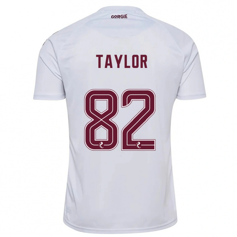 Danxen Herren Gerald Taylor #82 Weiß Burgunderrot Auswärtstrikot Trikot 2025/26 T-Shirt Österreich