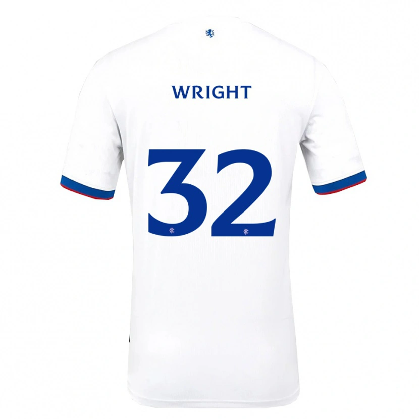 Danxen Herren Kieran Wright #32 Weiß Rot Blau Auswärtstrikot Trikot 2025/26 T-Shirt Österreich