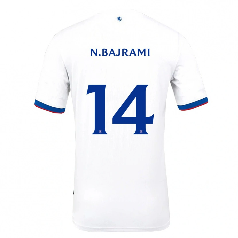 Danxen Herren Nedim Bajrami #14 Weiß Rot Blau Auswärtstrikot Trikot 2025/26 T-Shirt Österreich