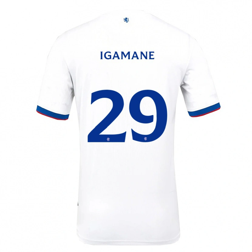 Danxen Herren Hamza Igamane #29 Weiß Rot Blau Auswärtstrikot Trikot 2025/26 T-Shirt Österreich