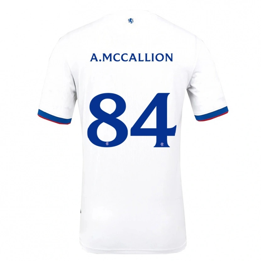 Danxen Herren Aiden Mccallion #84 Weiß Rot Blau Auswärtstrikot Trikot 2025/26 T-Shirt Österreich