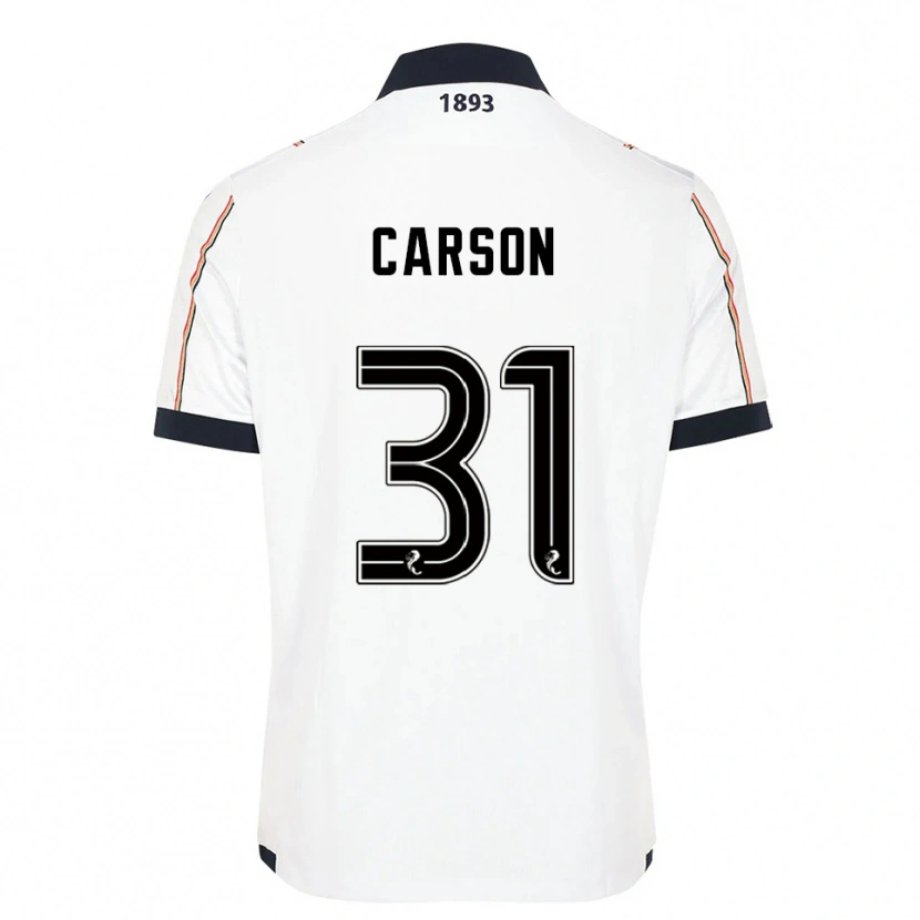 Danxen Herren Trevor Carson #31 Weiß Marine Rot Auswärtstrikot Trikot 2025/26 T-Shirt Österreich
