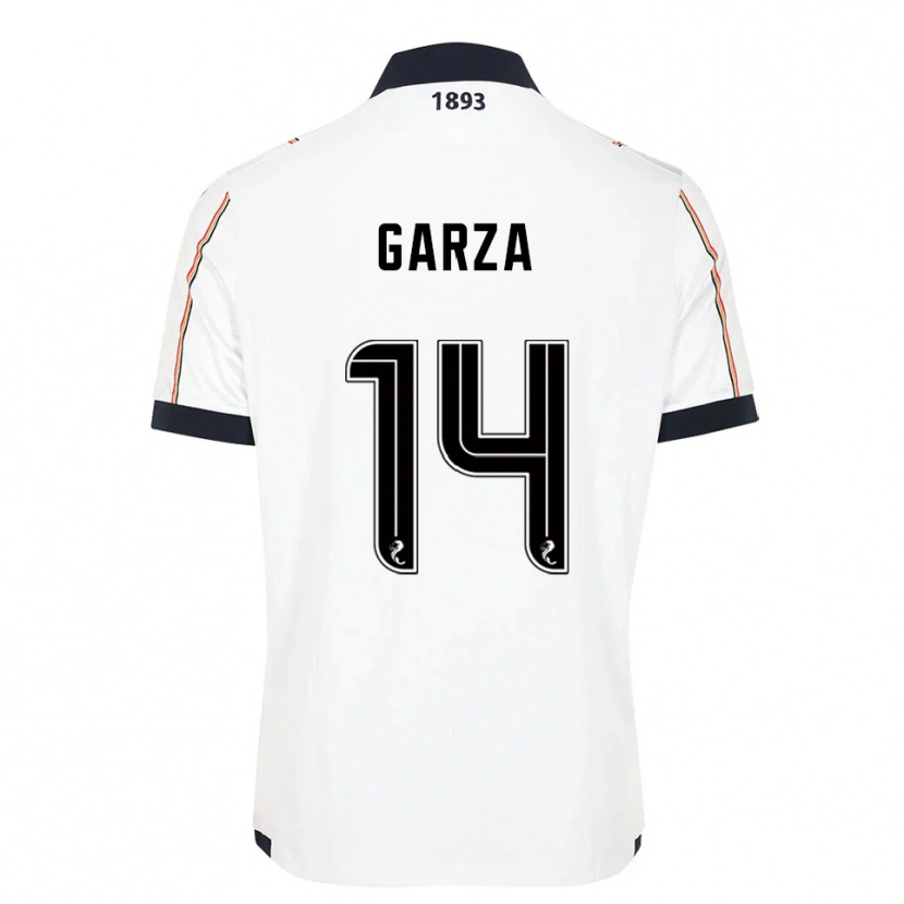 Danxen Herren César Garza #14 Weiß Marine Rot Auswärtstrikot Trikot 2025/26 T-Shirt Österreich